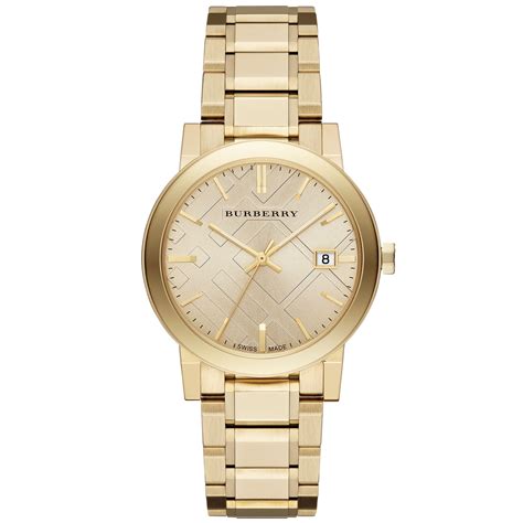 burberry yellow gold-tone stainless steel chronograph men's watch|Burberry Watches .